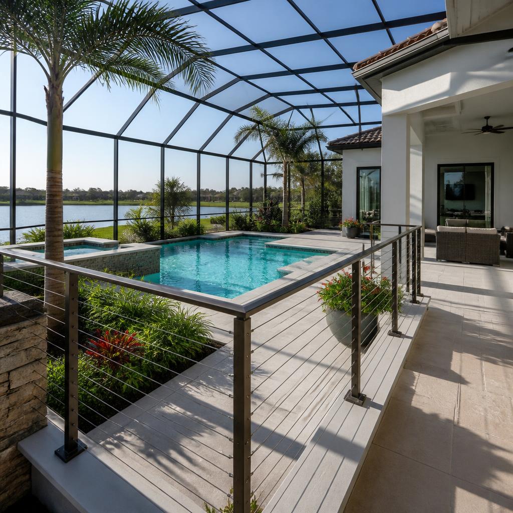 Orlando Railing: Glass, Cable, Aluminum & Iron Railings